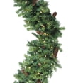 thumbnail image 3 of Northlight Pre-Lit Dakota Red Pine Artificial Christmas Wreath - 6' - LED Warm White Lights, 3 of 4