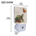 thumbnail image 4 of Turtle Butterflies Watercolor LED Night Light with Smart Sensor Plug Into Wall Dusk to Dawn 2 packs, 4 of 7