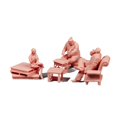 thumbnail image 4 of Conjunto de figuras de personas para escenas de barbacoa a escala 1/64, dioramas, decoración de trenes y ferrocarriles, accesorios de películas. Sin pintar, 4 of 9