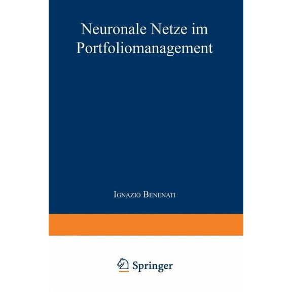 Neuronale Netze Im Portfoliomanagement, (Paperback)