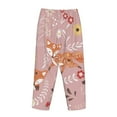 thumbnail image 5 of Kll Womens Beautiful Fox Print Pajama Pants Soft Pajama Bottoms For Women Cozy Lounge Pants, 5 of 9