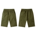 thumbnail image 2 of Boys Shorts Boys Casual Shorts Boys Cargo Shorts For Kids Comfortable Elastic Waist Casual Summer Outdoor Play Six Inch Length Lightweight Breathable, 2 of 3