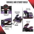 thumbnail image 6 of Nordic Lifting Mini Stepper & Stair Climber Machine - w/Resistance Bands Set & Non-Slip Foot Pads - Durable Construction with 330 LBS Weight Capacity - LCD Monitor - Purple, 6 of 7