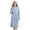 Blue, variant on Absorbent Towel Robes for Women, Soft Cozy Checkered Microfiber Hooded Bathrobe for Shower Spa(Light Purple ,2XL/3XL)