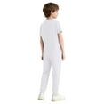 thumbnail image 2 of TSSOE Boys Girls Zip Back Long Leg Romper Autism Anti-strip Jumpsuit Special Needs Adaptive Clothing For Kids White 12, 2 of 5