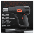 thumbnail image 3 of Pistola De Calor Bloosom  De 2000w Temperatura Regulable Negro, 3 of 4