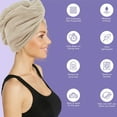 thumbnail image 5 of Paquete de 4 toallitas para envolver el cabello Express, pañuelos de microfibra, toallitas para envolver el cabello húmedo, secado rápido, 5 of 5