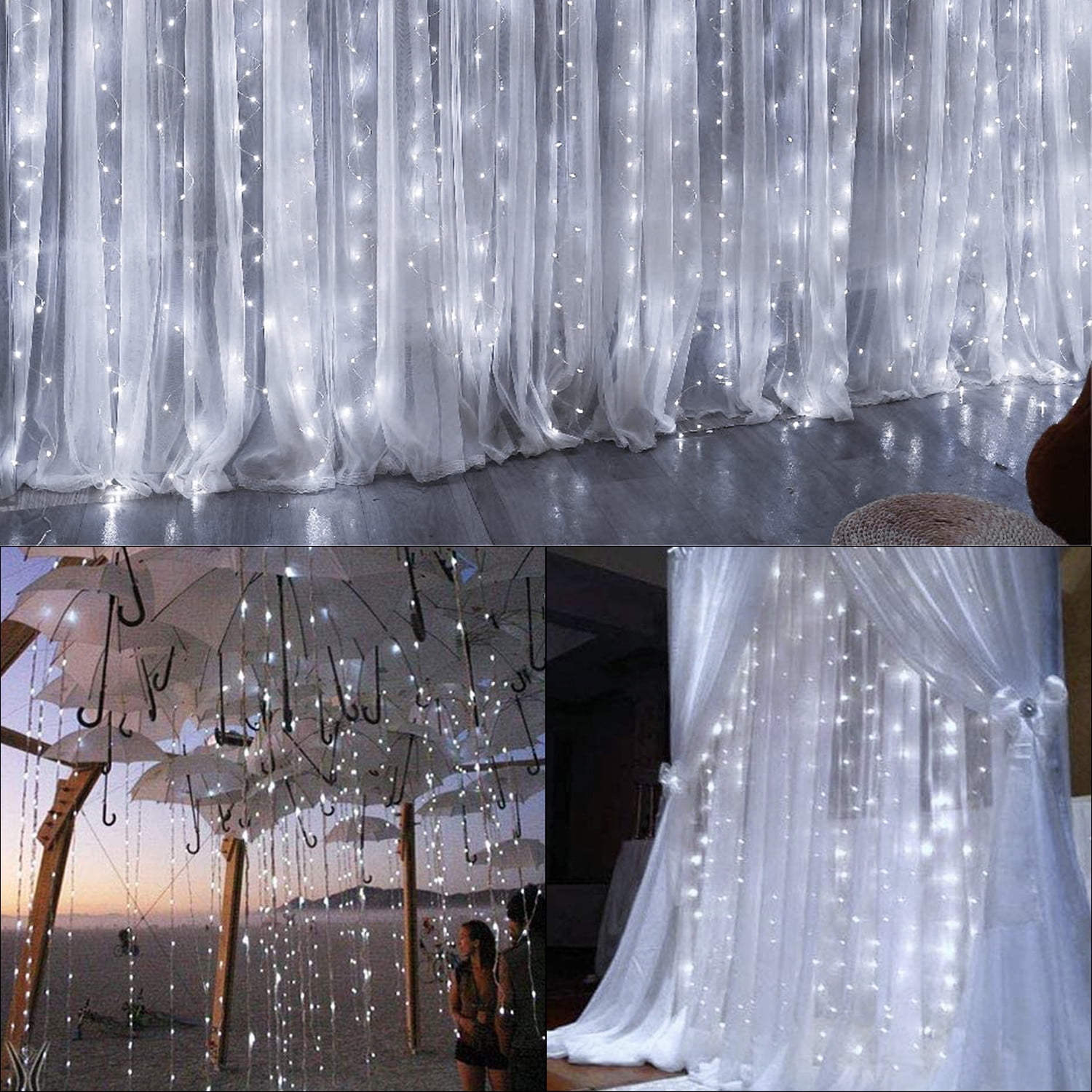 Magic USB LED Star Night Light Fairy Starry String Light Lamp Home Elegant Decor 