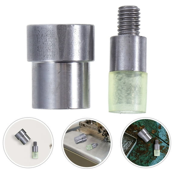 2pcs Rivets Die Riveter For Clothes Double Capped Rivets Machine Manual Hand Tools Universal Setting Die For Manual Hand Press