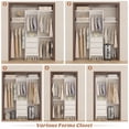 thumbnail image 6 of Homieasy 14.8'' - 48'' W Closet System with Drawers and Hanging Rods(Cut to Fit), White, 6 of 7