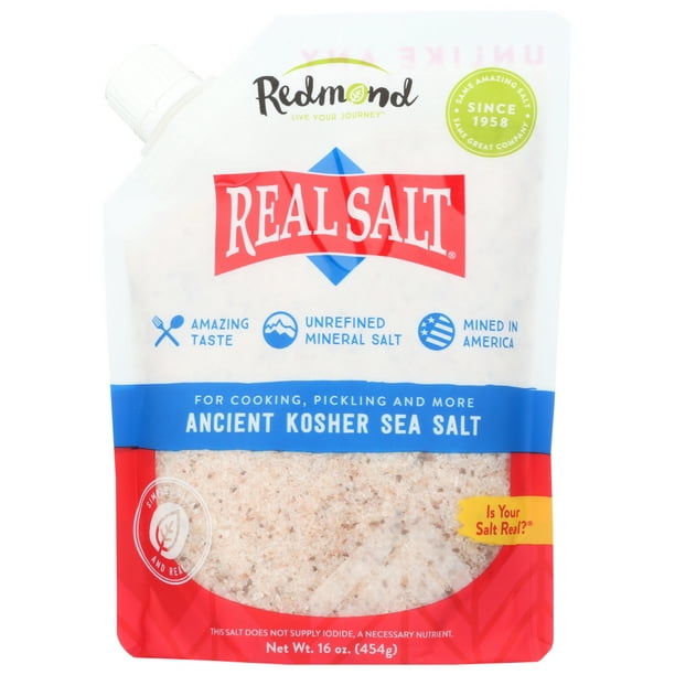 Real Salt Gourmet Kosher Sea Salt, 16 Oz