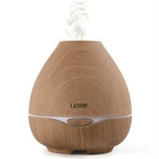 300Ml Aromatherapy Essential Oil Diffuser Wood Grain Aroma Diffusers Cool Mist Humidmifier With Timer Adjustable Mist 7 Color Changing Night Lights Waterless Auto Shut-Off