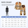 thumbnail image 4 of Fotbe Fall Farmhouse Pumpkins Pijama de Hombre con Estampado de Manga Larga, Conjunto de 2 Piezas, Ropa de Dormir Suave y Cómoda con Bolsillos-Large, 4 of 7
