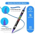 thumbnail image 7 of Beyonddraw Dual Tip Acrylic Paint Pen Marker, Dual Tip Acrylic Paint Pen Marker, Fine Brush Tips Painting Pens, DIY Art Supplies for Wood, Glass, Ceramic Surfaces (36 PCS), 7 of 7