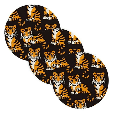 

3 Placemat Pan Bowl Mat Teacup Mat 15x15x24 Inch Tray Mat Kitchen Pot Mat Hot Pot Mat Teapot Mat Table Protective Mat Cute Tiger