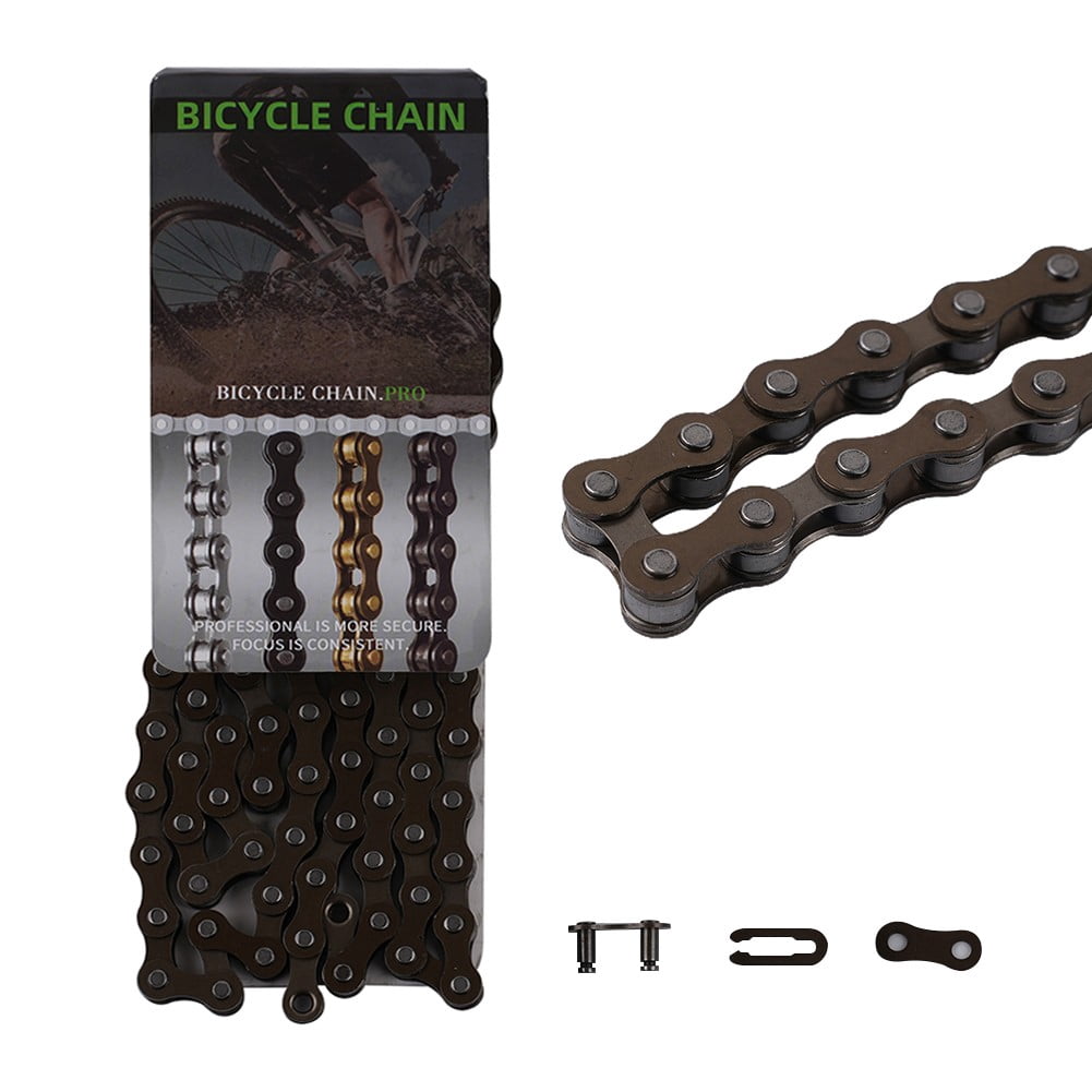 Chaîne Vélo Vitesse Unique 98/114 Maillons Acier Carbone - Traction 950 Kg, Longueur 124/144 Cm