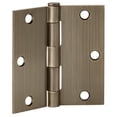 thumbnail image 6 of Door Hinge in Antique Brass, 3.5-Inch, Square Corner Radius, 6-Pack, 6 of 11