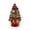 B, variant on AnuirheiH 17.7Inch Tabletop Christmas Decorations Mini Christmas Tree,Tabletop Artificial Christmas Tree with 20 LED Lights,Star Treetop,PineCones and Christmas Ornaments Balls