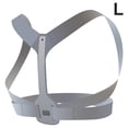 thumbnail image 1 of Vogacara Corrector de postura universal para hombres y mujeres, ajustable, para la parte de la espalda, soporte para el hombro y el cuello Suministros de ortodoncia Gris L Vogacara CE000169-03B, 1 of 6