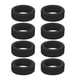 thumbnail image 2 of Qarigey 8 pack/lote funda protectora de silicona para ruedas de equipaje fácil de limpiar y reducir el ruido Envolturas para manijas de equipaje negro, 2 of 6
