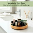 thumbnail image 6 of Rotating Bathroom Organizer with 4 Compartments - Bamboo Base Black Finish, 6 of 7