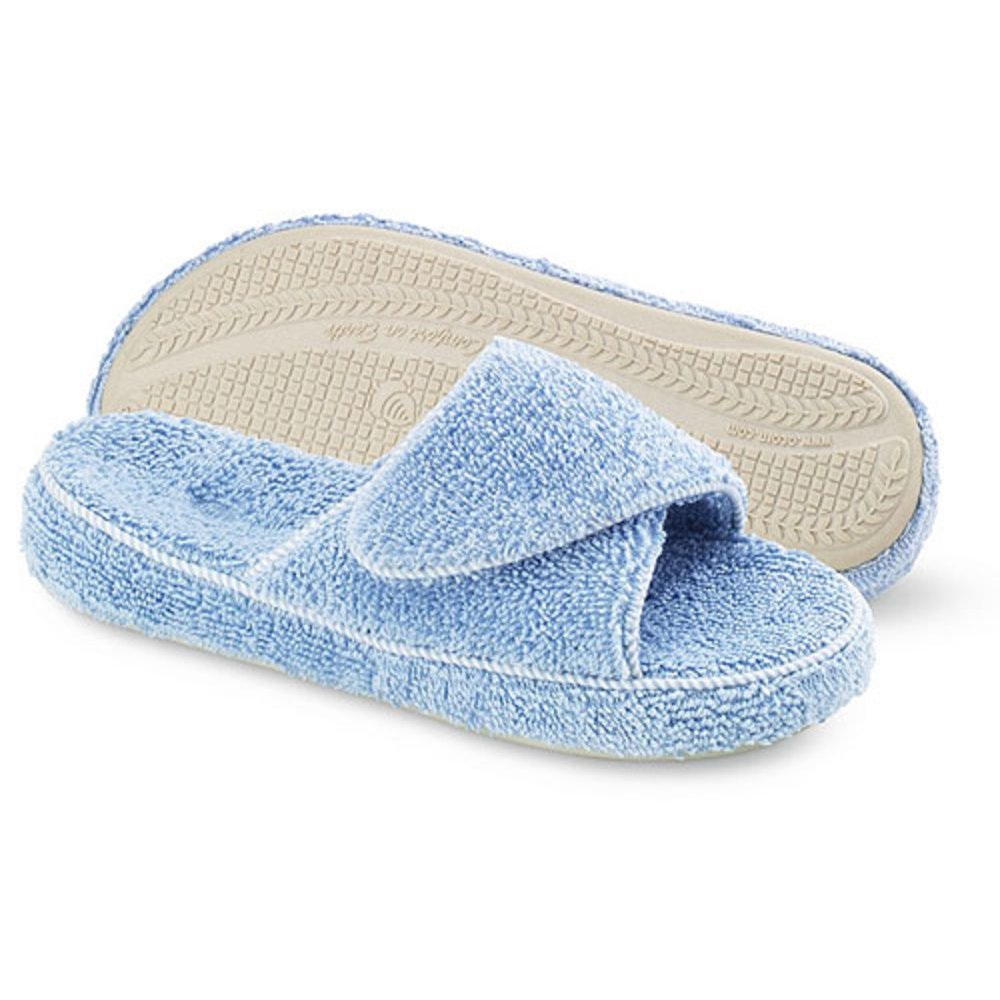 Acorn Acorn Women's Terry Slide Cloud Blue Slippers L