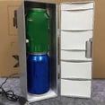 thumbnail image 5 of Small Fridge Freezer, Cooler and Warmer Mini Fridge Freezer, USB Refrigerator USB Frideg or Office for Home, 5 of 5