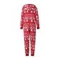 thumbnail image 4 of Family Matching Christmas Pajamas  onesie  Snowflake Deer Print Long Sleeve Sleepwear Nightwear, 4 of 10