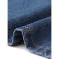 thumbnail image 6 of DARING DIVA Women's Plus Denim Overalls Jumper Jean Midi Dresses 3X Blue, 6 of 6