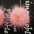 thumbnail image 3 of Drop Earrings Pom Pom Decorative Snowflake Dangle Earrings Pendant Earrings, 3 of 9