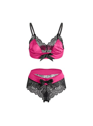 VerPetridure Sexy Lingerie for Women Naughty Sex Lace Matching Bra and Panty  Set 