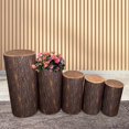 thumbnail image 6 of Kuntesetty 5 Pieces Cylinder Pedestal Covers Cylinder Stand Covers Elegant Cylinder Wood Grain, 6 of 9