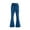 Sky Blue, variant on LLYwey Lightweight Hiking Pants Women Women High Waisted Skinny Pocket Stretch Slim Button Trousers Hole Flare Pants Denim Jeans Office Pants Female Long Pant Style H2728 Blue XL