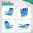 thumbnail image 4 of Sunnyfeel 5-Position Backpack Beach Chair Lay Flat, Folding Chair with cup holder, phone slot & bottle opener, Outdoor & Picnic &Camp, 4 of 5