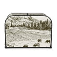 thumbnail image 2 of Lsque Cows Grazing On Meadow Print 4 Slice Toaster Cover , Kitchen Appliance Dustproof Protector , Toaster Protector Dustproof Kitchen Appliance Cover, 2 of 7