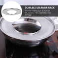 thumbnail image 4 of 1pc Stainless Steel Steamer Rack Steaming Pot Tray Round Steamer Stand (Silver), 4 of 7