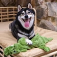 thumbnail image 5 of Best Pet Supplies 2-in-1 Stuffless Squeaky Dog Toys with Soft, Durable Fabric for Small, Medium, and Large Pets, No Stuffing for Indoor Play, Holds a Plastic Bottle - Alligator, Medium, 5 of 6