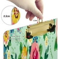 thumbnail image 3 of FMSHPON Retro Floral Clipboard Hardboard Wood Nursing Clip Board and Pull for Standard A4 Letter 13x9 inches, 3 of 7
