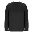 thumbnail image 4 of asjyhkr Womens Sweatshirts Ribbed Long Sleeve Crew Neck Pullover Fashion Loose Casual Breathable Running Gym Workout Tops, 4 of 6