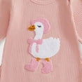 thumbnail image 4 of Staki Baby Outfits Girls Baby Long Sleeve Romper Jumpsuit, Premium Soft Rayon One Piece Pajamas Girl Coverall Sleeper(Light Pink,3-6 Months), 4 of 6