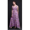 thumbnail image 5 of Bimba Robe Longue Imprimée Florale à Bretelles Spaghetti Col en V Maxi Tenue de Plage-Petite, 5 of 5