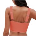 thumbnail image 4 of Women's Bikini Top Wrap Front V Neck Push Up Padded Knot Cut Out Swimsuit Swimwear Top Bathing Suits Tank Top Watermelon Red S, 4 of 6
