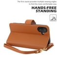 thumbnail image 2 of Wallet Case for iPhone 16, RFID Blocking Flip Cover with 7 Card Slots, Cash Compartment, Magnetic Closure, and Hands-Free Stand, Slim Protective Phone Case with Wrist Strap,Brown, 2 of 6