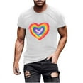 thumbnail image 2 of ZhuoLiL Men's Shirts Men's Independence Day Printed Short Sleeved T-shirt, 2 of 4