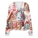 thumbnail image 5 of Puntoco Chaqueta Informal Con Botones Y Estampado Navideño Para Mujer, 5 of 5