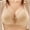 Beige, variant on EQWLJWE Summer Saving Clearance ! Women's Gathered Underwear Without Steel Rings Gathered Thin Front Buckle Bra Lingerie Underwear Strapless Bras for Women Push Up