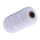 thumbnail image 4 of Cuerda de algodón hecha a mano, 3 mm de diámetro, de un solo color, tejidas para manualidades, cuerdas de 100 m, color blanco 1 rollo kenally HA5320-16B, 4 of 6