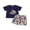Blue Sailboat, variant on BemeyourBBs Toddler Baby Boy Summer Outfits Infant Baby Boys Clothes Cute Crayfish Lobster Sailboat Embroidery Short Sleeve T Shirt Tops and Pockets Plaid Shorts Set