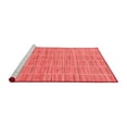 thumbnail image 2 of Ahgly Company Machine Washable Indoor Round Checkered Red Modern Area Rugs, 8' Round, 2 of 4