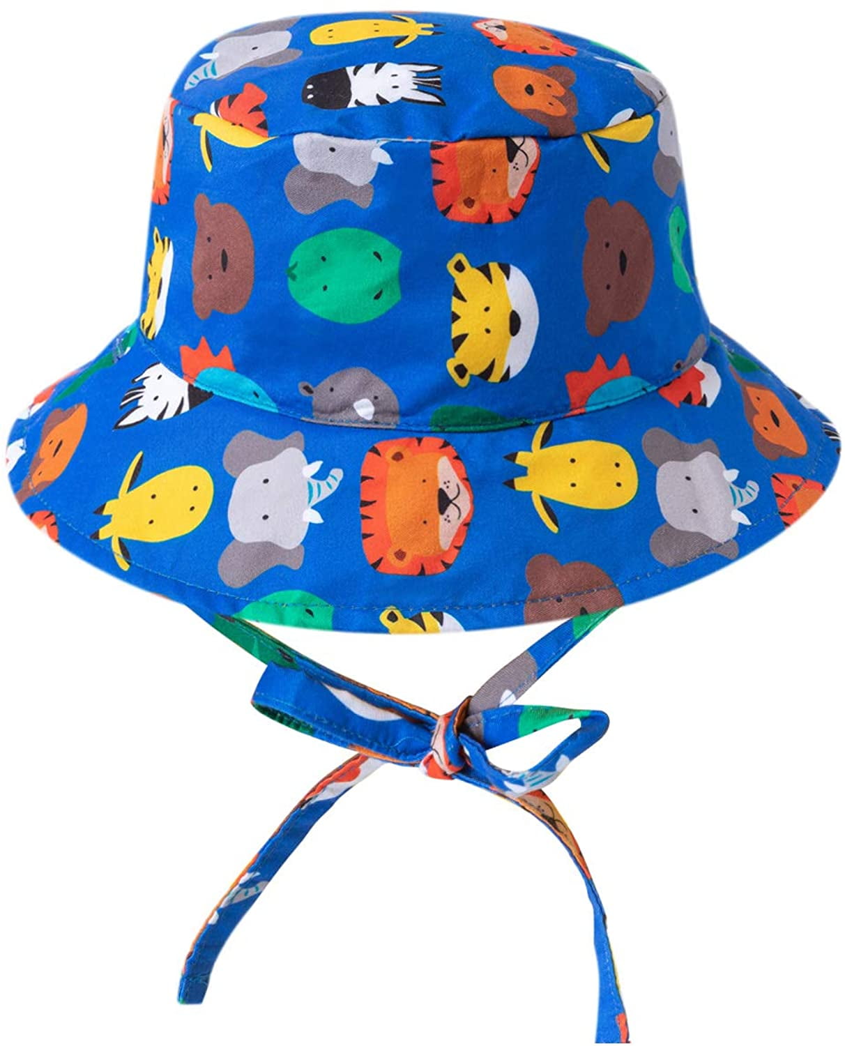 Cotton Animal Baby Bucket Toddler Sun Hats UPF 50+ Summer Hats Sun ...